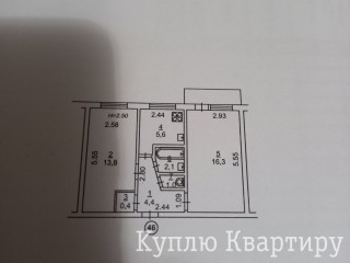 Пос. Котовського, затишна 2-кімнатна квартира в хрущовочці.