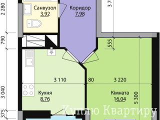 Продам однокімнатну квартиру в новобудові по вул. Стрийській