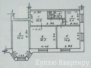 продам трёшку под ремонт