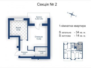 Продам 1-кімнатну квартиру в ЖК "5 Авеню" на Липинського